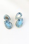 Blue Drop Design Earrings - 4