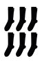 6 Pairs of Men's Black Socks