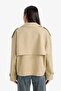 New Season Regular Fit Short Trench Coat with Pockets and Belt - 5