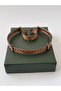 Unisex Adjustable 100% Pure Copper Bracelet Stylish Copper Ring Combination Handmade Bracelet Ring