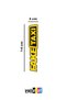 Fake Taxi Auto Sticker Motorcycle, Helmet, Laptop, Car Sticker 14X3 cm - 2