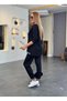 Women's Long-Sleeve Rib Knit and Zipper Detail Blouse and High-Waist Pants 2-Piece Set - 5