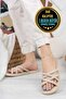 3 Pack Women's Daily Slippers Non-Slip Guest Bundle Home Beach Sea Out Slippers Triple Slippers Set - 4