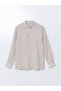 Slim Fit Long Sleeve 100% Linen Men's Shirt - 5