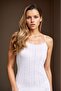 Women's 100% Cotton Jacquard Soft Fabric Plum String Strap 7-Piece Tank Top Li̇3K13Lk4E.7L - 2