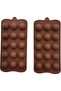 Silicone Baking Mould Set – Semi-Sphere & Cylinder, 15 Cavities, 2-Pack