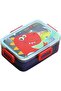 Cute Cartoon Pattern Plastic Lunch Box for Kids, BPA-Free Bento Tiffin Box with 2 Compartment - 2