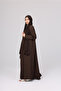 Formal Button Details Pleated Sleeves Abaya - 2