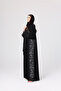 Lace Sleeves and Slides Layered Abaya - 2