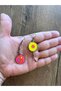 Ethnic Style Asymmetric Colorful Copper Plated Earrings - 5