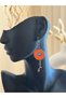 Asymmetric Colorful Vintage Style Copper Plated Earrings - 2