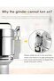 specton Portable Masala Grinding Machine, 100g Capacity, Stainless Steel Spice Grinder for Home Use, - 5