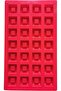 Premium Silicone Square Chocolate Mould – 28 Cavities, Red - 3