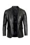 2025 Men's Khaki Blazer Leather Jacket - 2