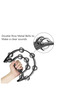 Double Row Metal Jingles Half-Moon Tambourine - 4