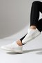 Women's White Sneaker Sports Shoes Casual Comfortable Flat Sole Walking Shoes - 3
