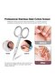 Stainless Steel Eyebrow and Cuticle Scissor No 722 2Pcs - 4