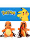 حقيبة ظهر من القطيفة مرخصة من Charmander Pokemon مقاس 35 سم مع أحزمة قابلة للفصل - 7