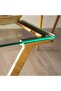 Gold Side Table for Living Room Furniture, 40cm Tempered Glass Top End Table, Sofa Tab - 4