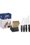 6-Piece Knife Set with Stainless Steel Blades and Black Polypropylene Handles - 5