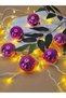 Christmas Tree Ornament 6 Pieces Pink Ball 5 cm Christmas Ornament - 6