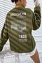 Design Brooklyn1898 Back Back Printed Crew Neck Sweatshirt