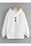 Plus Size Hooded Unisex Japanese Writing Back Printed Hoodie Sweatshirt - 2