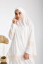 Two-Piece Guipure Lace Prayer Dress - 3