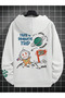 Unisex Plus Size Take Rromantic Printed Oversize Sweatshirt Hoodie - 2