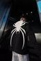 Black 'spider' Large Back Printed Oversize Sweatshirt