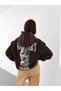 Plus Size Hooded Gangster's Paradise Printed Hoodie Sweatshirt - 3