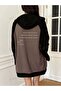 Unisex Large Size Beautiful Back and Front Printed Raglan Sleeve Hooded Oversize Winter Cardigan Hoodie - 2