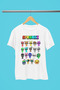 Sprunki Printed Cycling Collar 100% Cotton Children's and Youth Tshirt