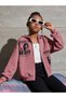 Children's Printed Oversize Hooded Cardigan Hoodie - 2