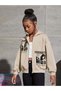 Children's Energetic Printed Oversize Hooded Cardigan Hoodie - 4