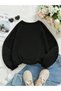 Children's Heart Printed Oversize Sweatshirt Hoodie - 4