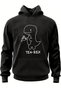 Unisex Tea-Rex Printed Oversized Winter 3 Thread 100% Cotton K Hooded Sweatshirt Hoodie - 3