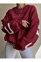 Unisex Plus Size Chicago Printed Crew Neck Oversize Sweatshirt Hoodie - 2