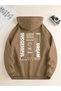 Unisex Dream Successful Printed Oversized Winter 3 Thread 100% Cotton K Hooded Sweatshirt Hoodie