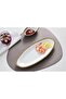 Beth & Lily – Sienna White & Gold Beaded Ceramic Small Oval Server | Luxury Entertaining | UAE GCC - 5