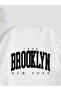 Unisex Men's Women's Brooklyn Printed Oversize 3 Thread Crew Neck Tracksuit Set - 4