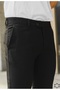 New Season Slim Fit Belted and Tongue Closure Linen Trousers Dil11 - 2