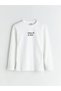 Lcw Kids Ecru Crew Neck Boy T-Shirt