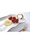 Beth & Lily – White & Gold Ceramic Large Platter | Elegant Dining Centrepiece | Eid & Formal Entertaining | UAE - 4