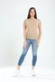 90% Cotton 10% Lycra Body Fitting Slim Fit Crew Neck Soft Touch Women's T-Shirt - 3