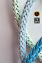 Mesh Coated Steel Bracelet - Light Turquoise Silver - 2