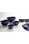 Beth & Lily – Sunset Blue & Gold Ceramic Two-Section Server | Artisan Sharing Tray | Eid & Casual Entertaining | UAE - 3