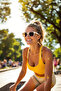 Wayfarer Women's Sunglasses Cream Frame - 6