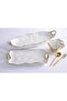 Beth & Lily – White & Gold Ceramic Large Platter | Elegant Dining Centrepiece | Eid & Formal Entertaining | UAE - 2