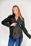 Oversize Leather Jacket with Belt Detail